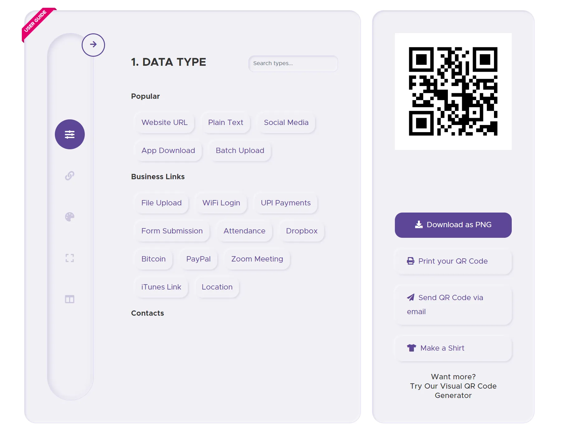 Bitly ile QR kodu oluşturma